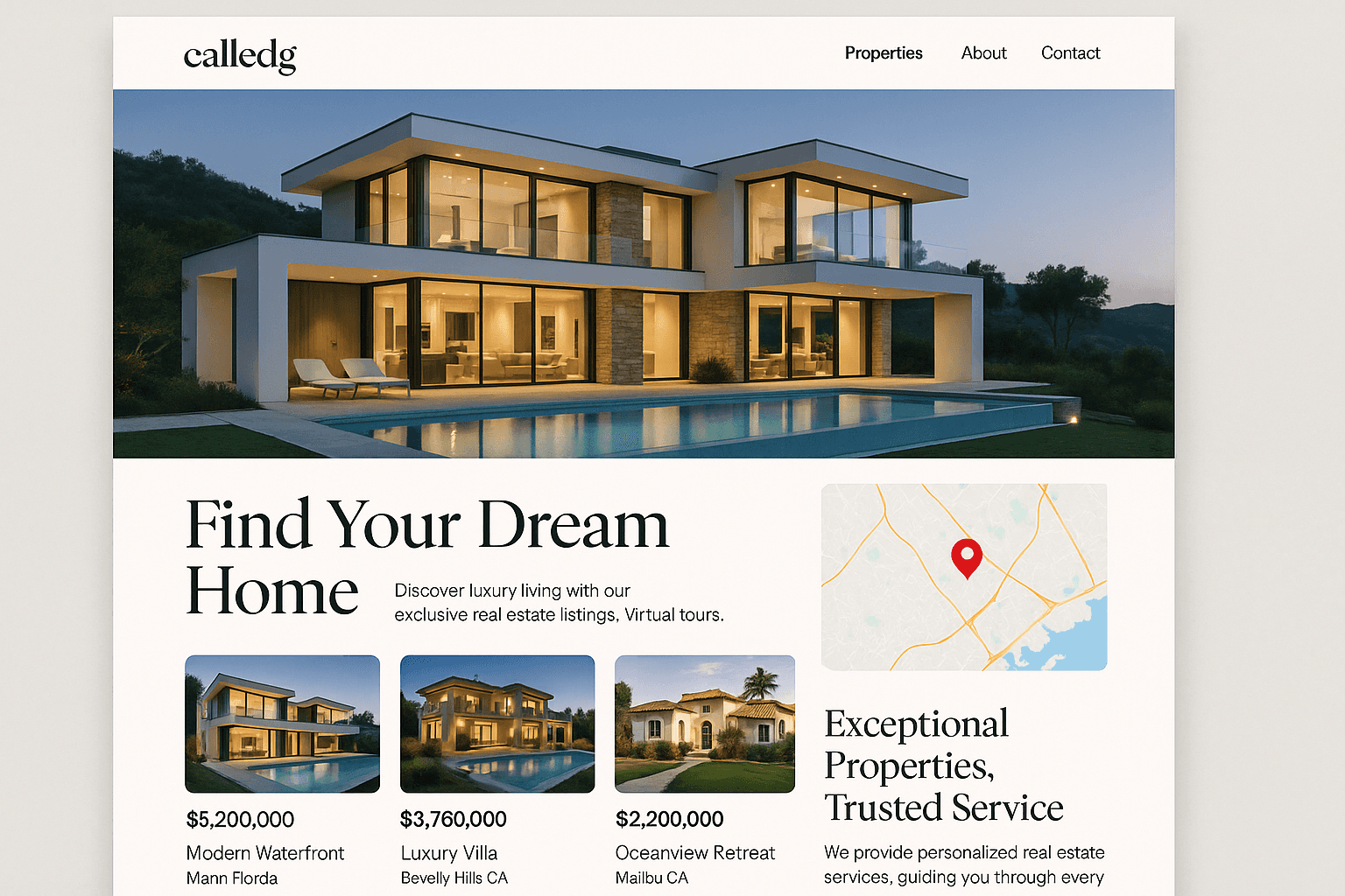 calledg.com website mockup